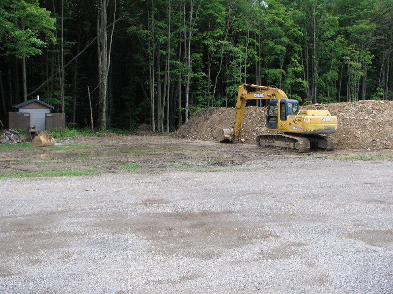 Entrance area to new bays.